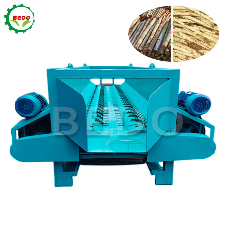 380V 15KW Eucalyptus Wood Peeling Machine 95% Peeling Rate