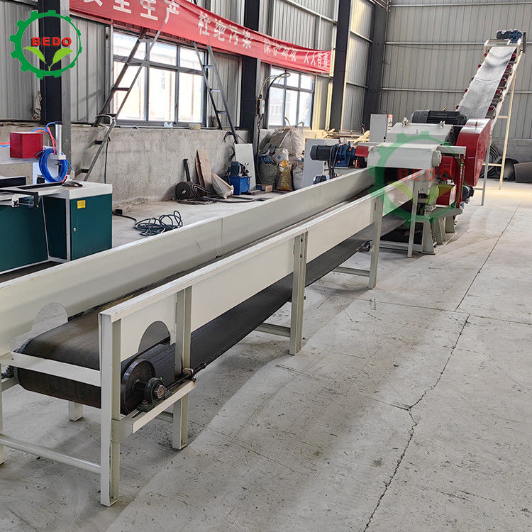 55 kW 590 rpm commerciële houtbreker machine trommel type chipper shredder zwaar werk