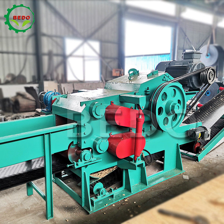 Energiebesparende elektrische houthouten houthouten scheermachine papierfabriek industriële trommel type versnipper