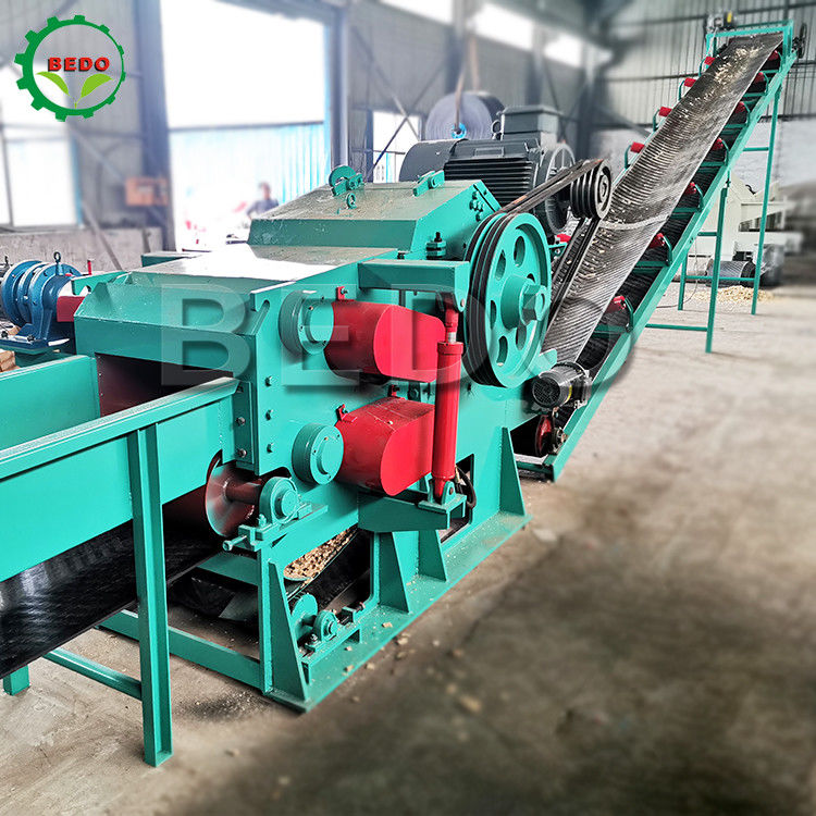 Energiebesparende elektrische houthouten houthouten scheermachine papierfabriek industriële trommel type versnipper