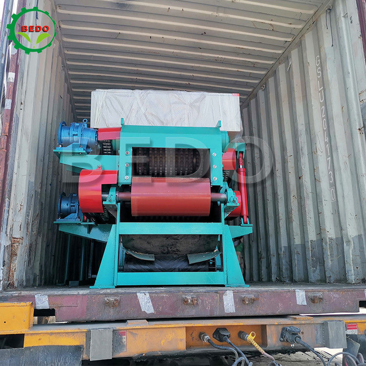 Energiebesparende elektrische houthouten houthouten scheermachine papierfabriek industriële trommel type versnipper
