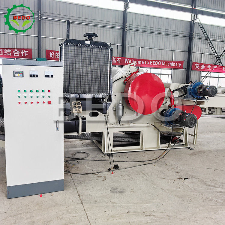Heavy Duty 110KW Afvalboomtak Drum Houtversnipper Machine Industrieel type Shredder