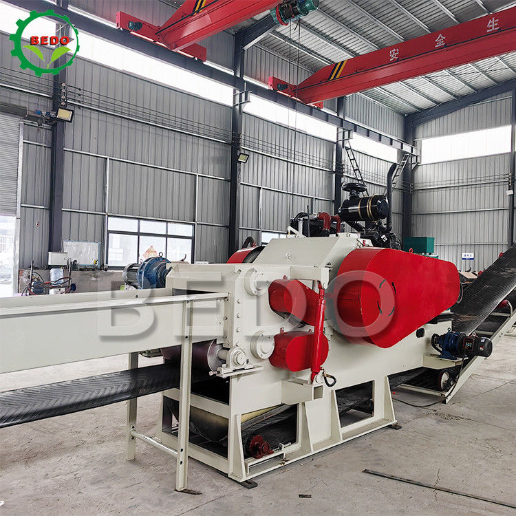 Heavy Duty 110KW Afvalboomtak Drum Houtversnipper Machine Industrieel type Shredder