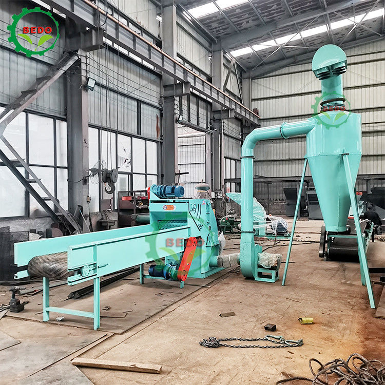 Carbon Steel Potable Wood Shredder Machine 10mm Screen Hole Size