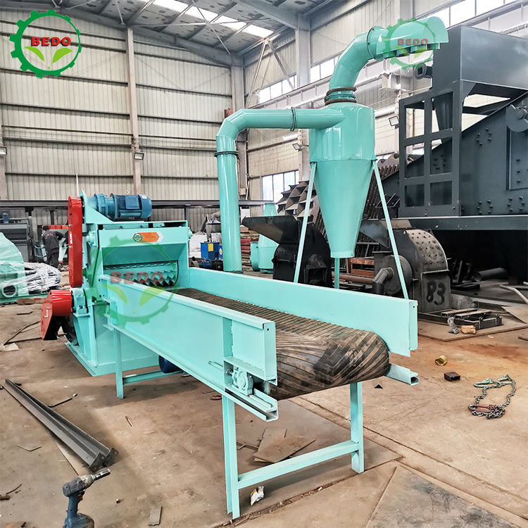 Carbon Steel Potable Wood Shredder Machine 10mm Screen Hole Size