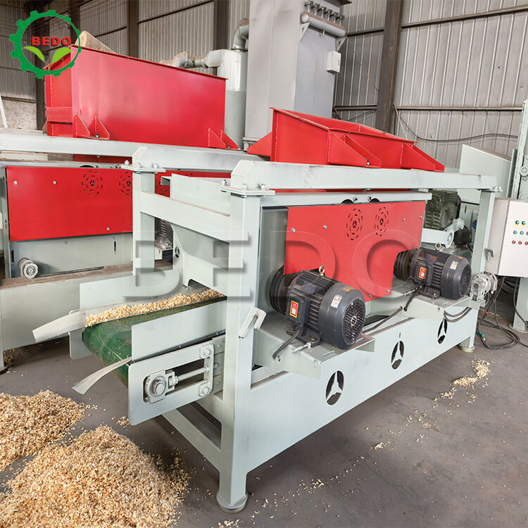 Carbon Steel Houtspannenmachine 1-2mm Uniform Spannen Automatische Hout Afval Recycling Apparatuur