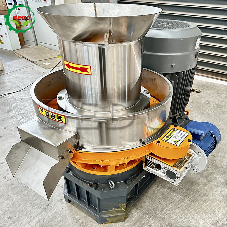 Hoge-efficiëntie Houtpelletmachine met Roestvrijstalen Matrijs en 500 kg/u Capaciteit voor Biomassa Pelletproductie