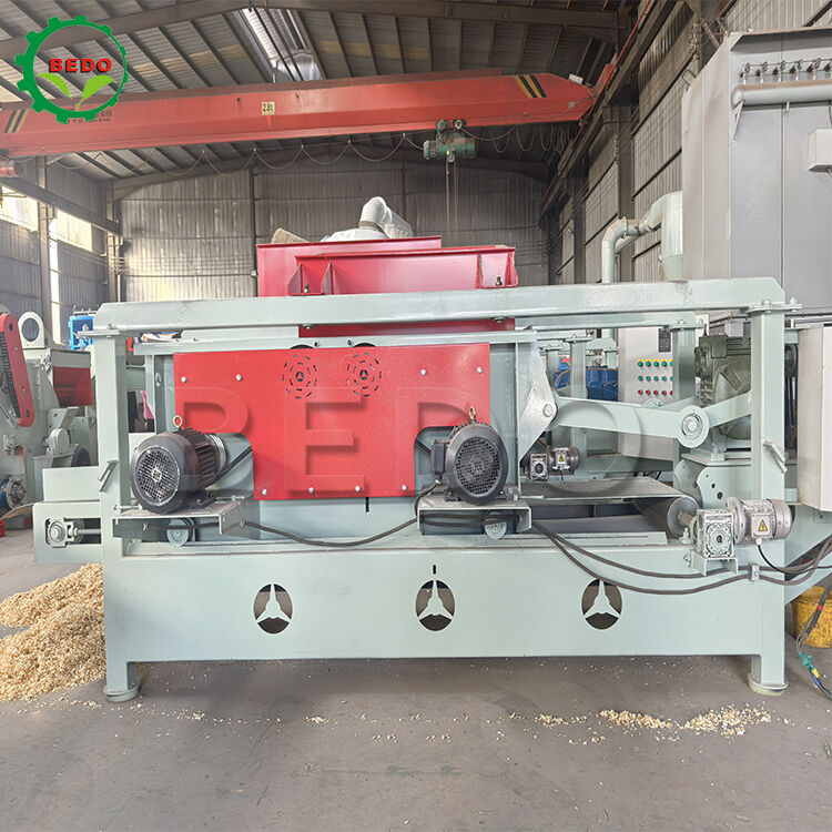 1-10 mm verstelbare houtsplijtmachine 7.5kw hoofdas 800 kg/uur Productiecapaciteit
