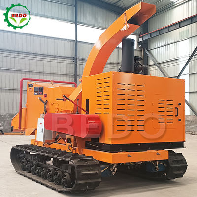 Crawler Houttak Houtsplinter Shredder Machine Diesel motor 102HP