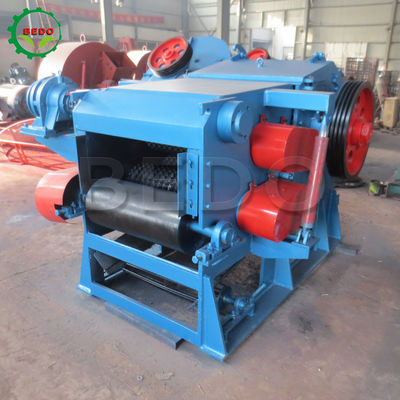 75kw elektrische Bamboe Houten Chipper Machine 240x540mm Inlaattrommeltype Ontvezelmachineapparatuur