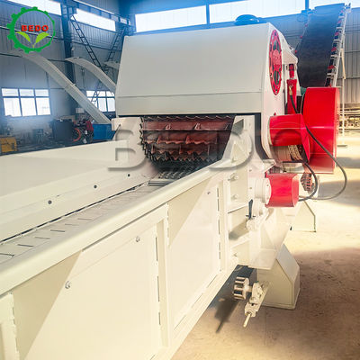 700x400mm Inlaat Automatische 2pcs Blades Hout Splitsmachine Drum Type Industrial Shredder Equipment