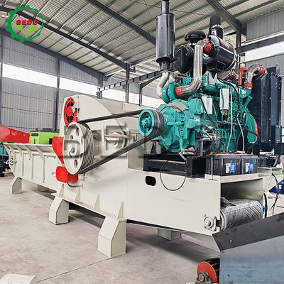 Capaciteit houtsnippermachine met spaangrootte 25-35mm en aantal messen 2 stuks voor industriële houtversnipperingsbehoeften