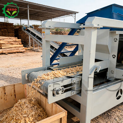 Automatische houtsplijtmachine legeringsstaal lemmet 125 mm Roller 400 kg/uur Capaciteit Industrieel materieel