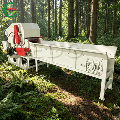 Kokosnootschil Biomassa Shredder Machine 75KW Elektrisch voor de productie van kokosvezels en groeiende media in Indonesië