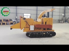 Crawler Houttak Houtsplinter Shredder Machine Diesel motor 102HP